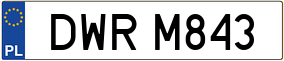Truck License Plate